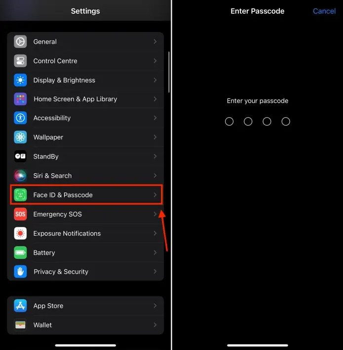 Adding Another Face ID iphone
