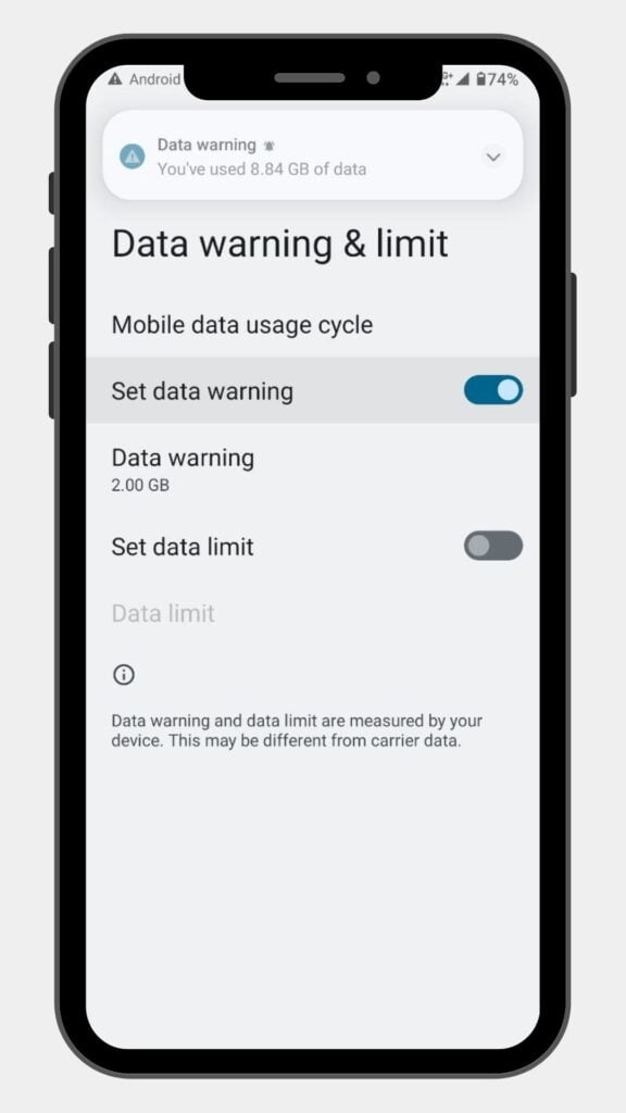 how to check data usage on my phone