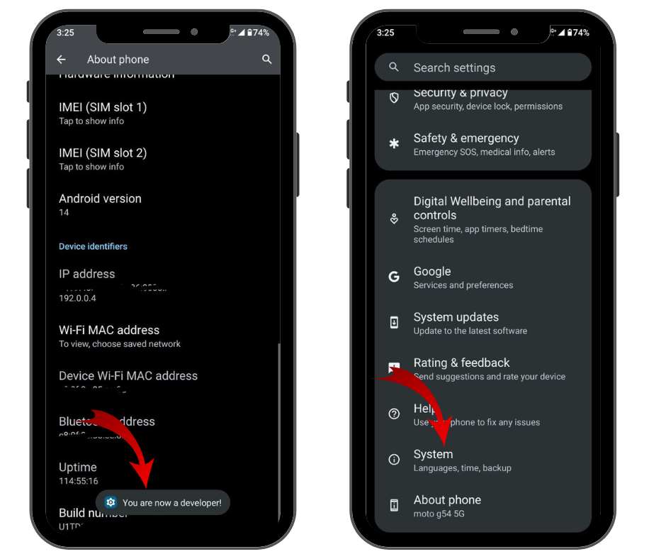 How to on developer mode on your Android phone