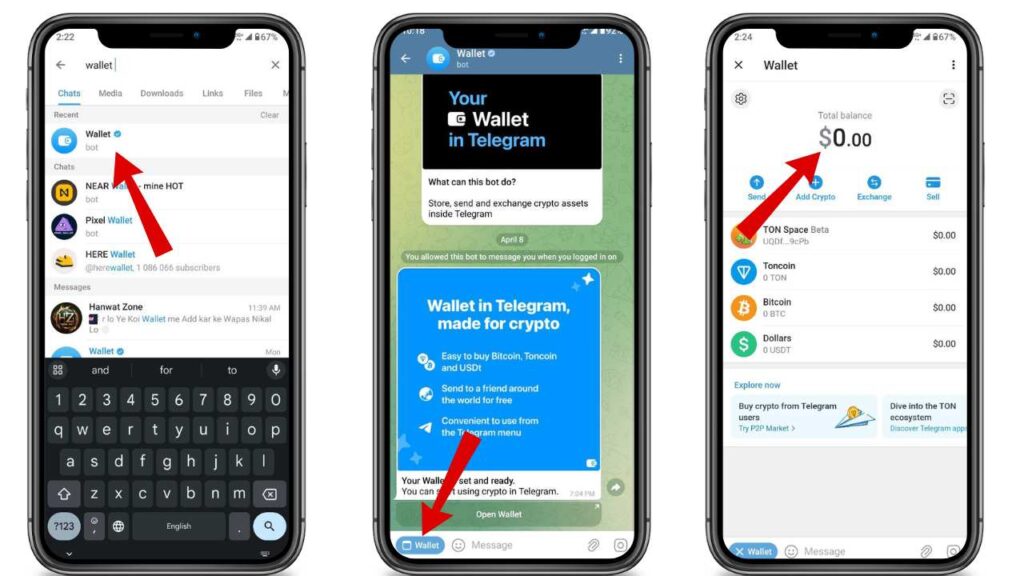 how to get telegram wallet Step by step